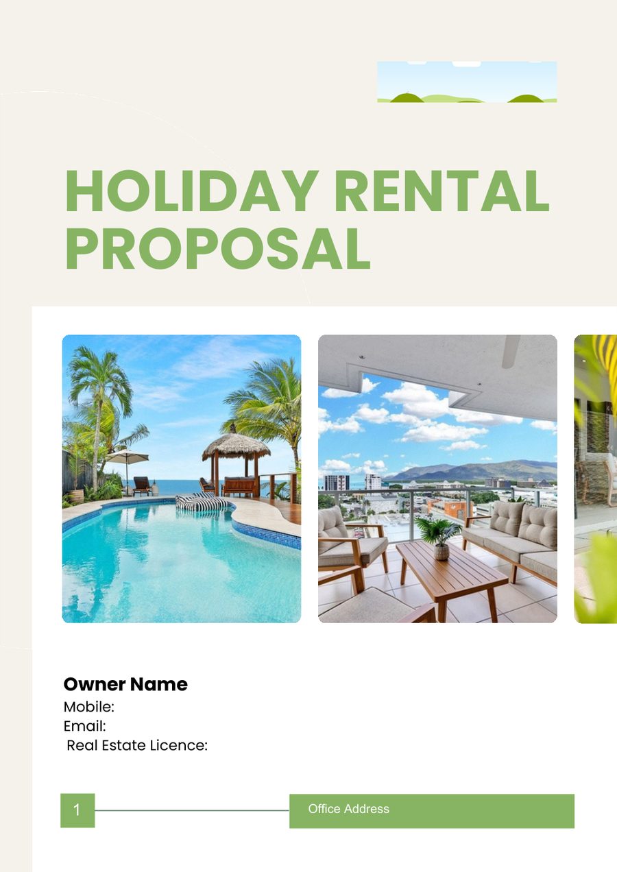 Holiday Rental Proposal cover